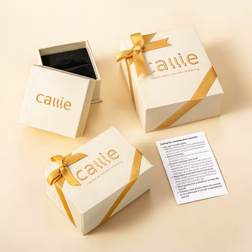 yellow jewellery packaging boxes from callie